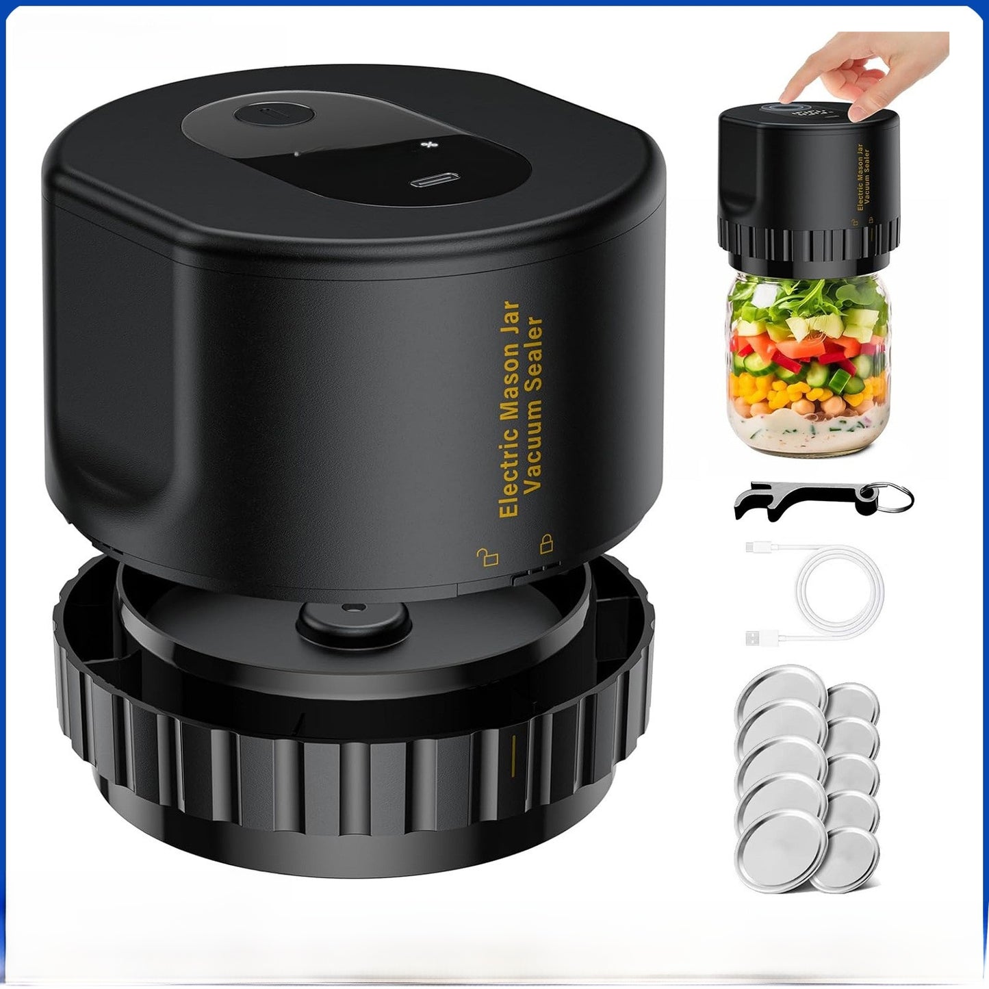 Electric Mason Jar Vacuum Sealer