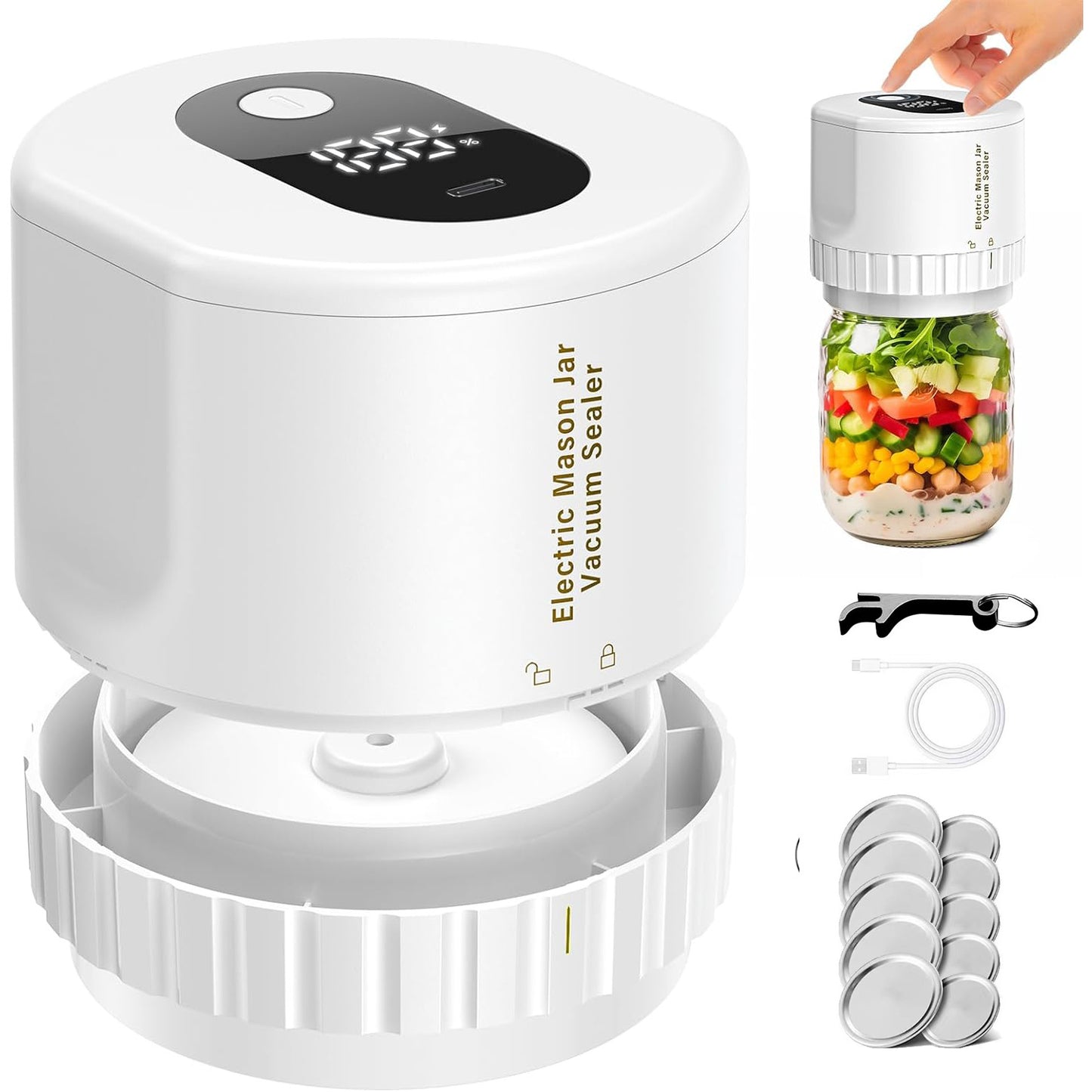 Electric Mason Jar Vacuum Sealer
